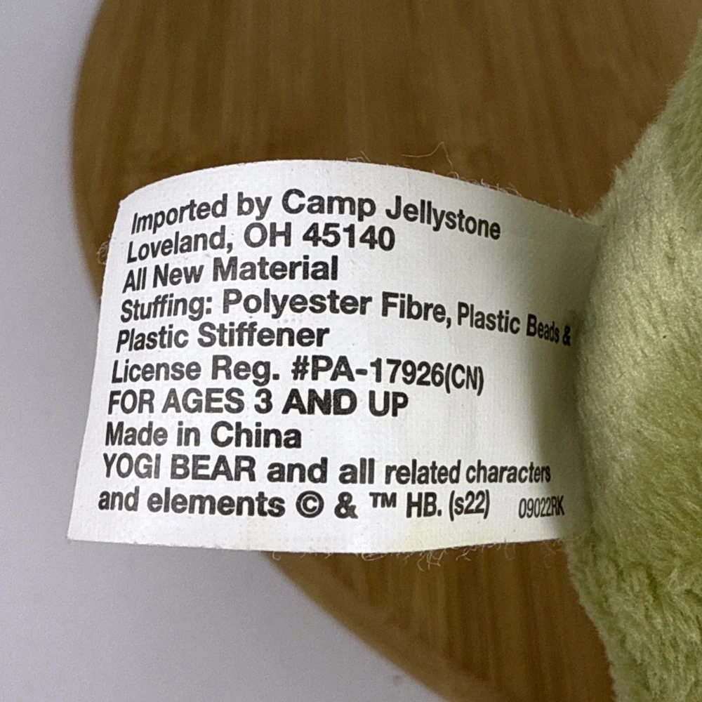 Yogi Cindy Bear Plush Green Hanna Barbera Girlfriend Umbrella Stuffed Animal Toy